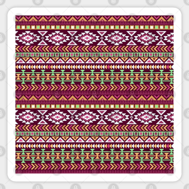 Ethnic pixel ornament #2 Sticker by GreekTavern